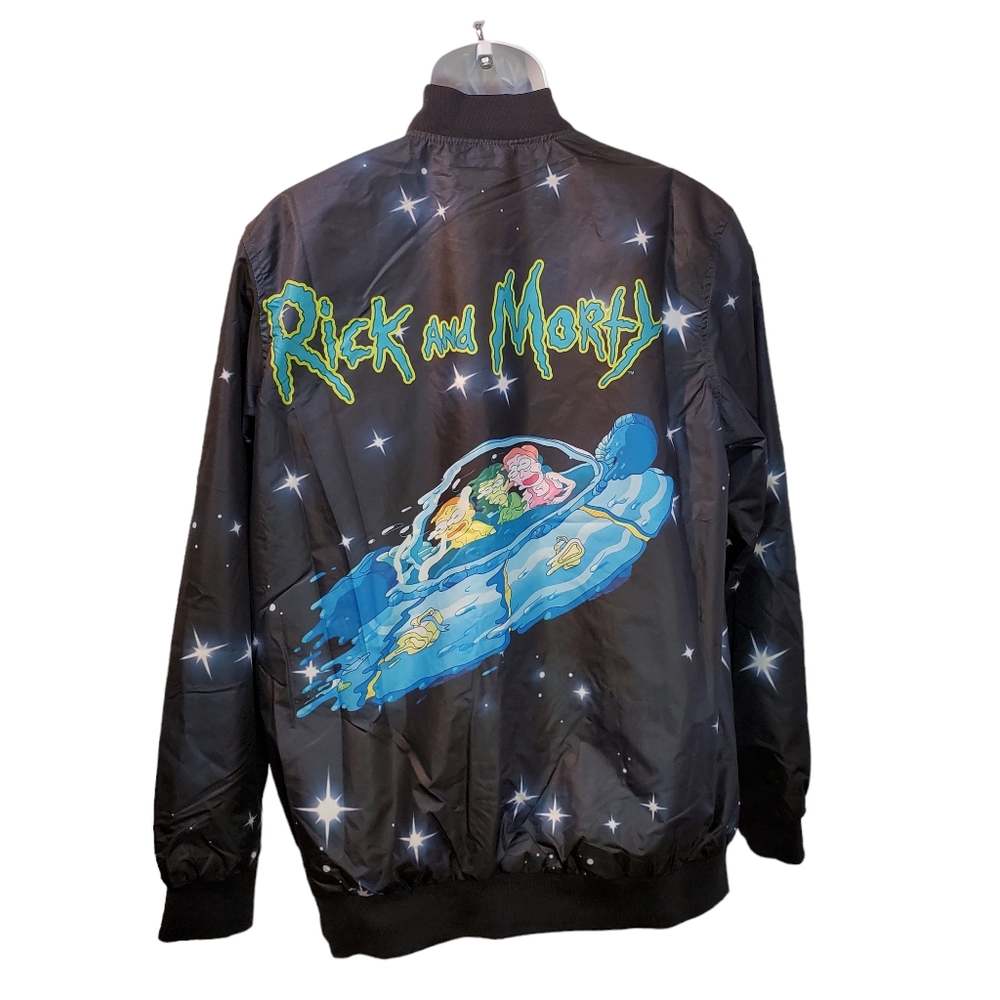 Members‎ Only Rick & Morty Windbreaker Jacket Size M NWOT